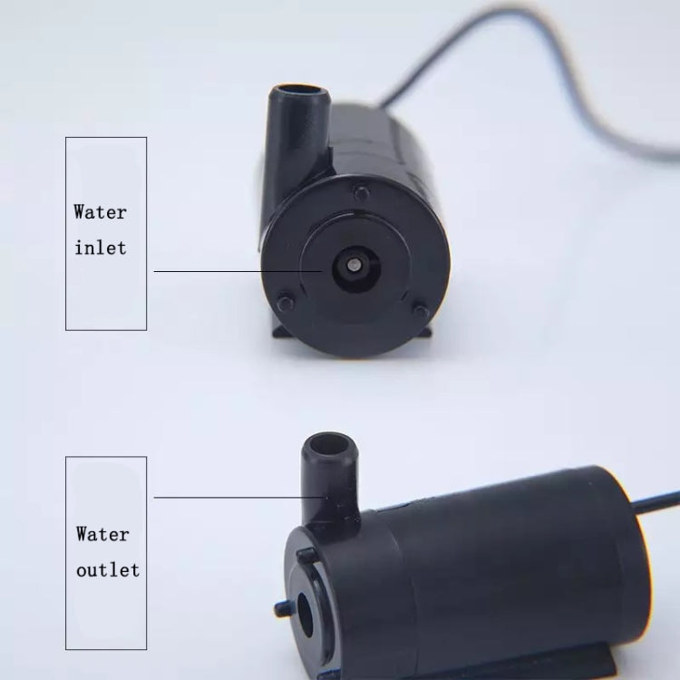 Quiet Mini Horizontal Vertical Submersible Pump, Style: White Vertical