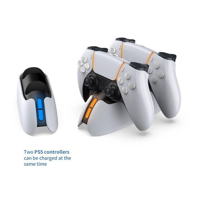 DOBE TP5-05103 Contact-Type Gamepad Charging Base With Indicator Light For PS5(White)