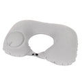 Travel Inflatable Press U-Shaped Neck Guard Pillow, Colour: Flocked U009-03（Light Gray）