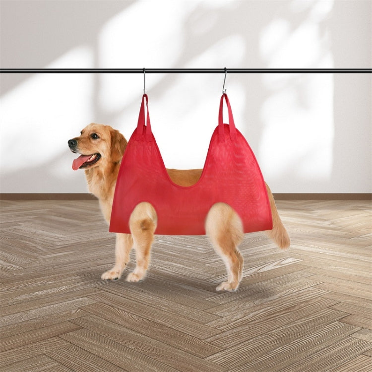 Small & Medium Pet Grooming Polyester Hanging Hammock, Size： S(Orange)