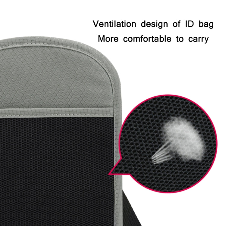 RFID Multi-Function Halter Passport Bag Certificate Protection Cover(Black)