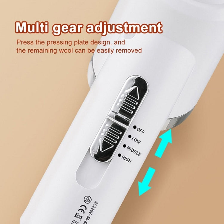 Pet Electric Comb Cat And Dog Brushing Cleaning Hair Dryer, Specification: EU Plug(3 Generation 866 White)