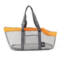 Pttie Baggie Panoramic Breathable Dog Outing Handbag(0901C Grey + Orange)