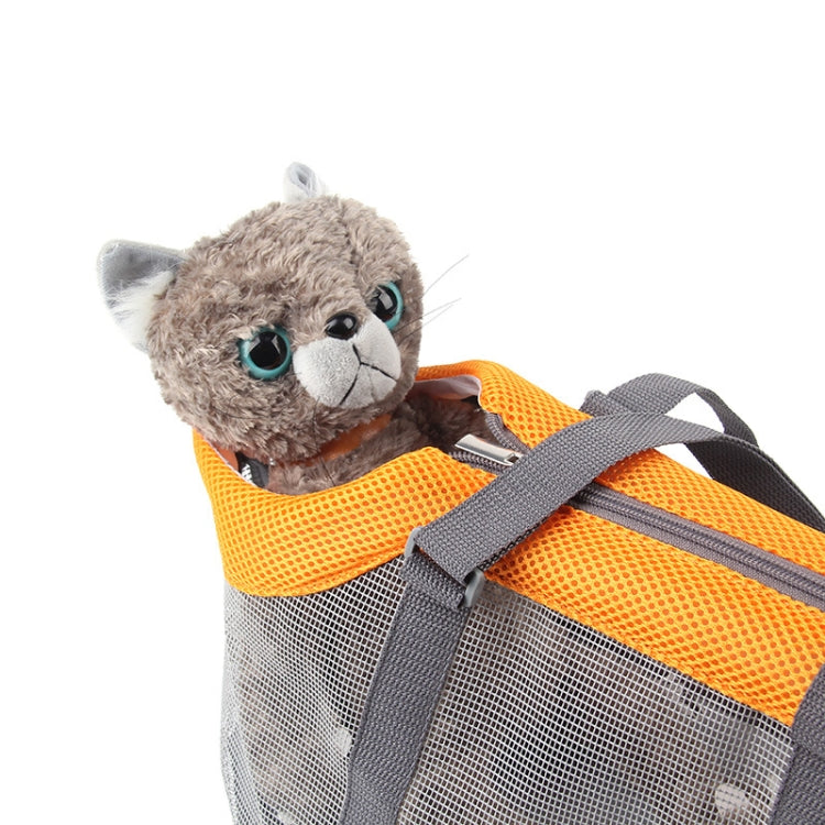 Pttie Baggie Panoramic Breathable Dog Outing Handbag(0901A Grey + Black)