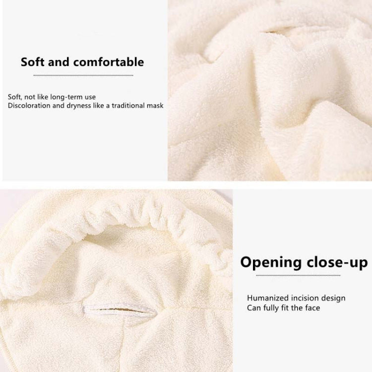 Hot and Cold Compress Facial Towel Face Mask,Style: Single Hole Without Straps