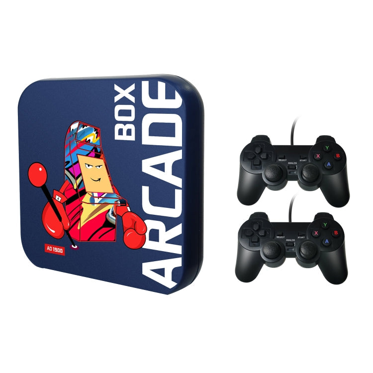 Arcade Box 256G Wired Video Game Machine Box 4K HD Display For PS1/PSP/N64/DC, UK Plug