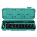 Inside And Outside Hexagon Wrench Auto Repair Wind Cannon Sleeve, Specification: 10 In 1 With Curved Rod