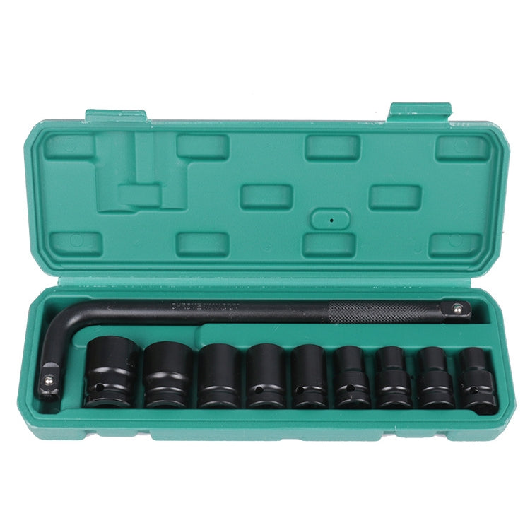 Inside And Outside Hexagon Wrench Auto Repair Wind Cannon Sleeve, Specification: 10 In 1 With Curved Rod