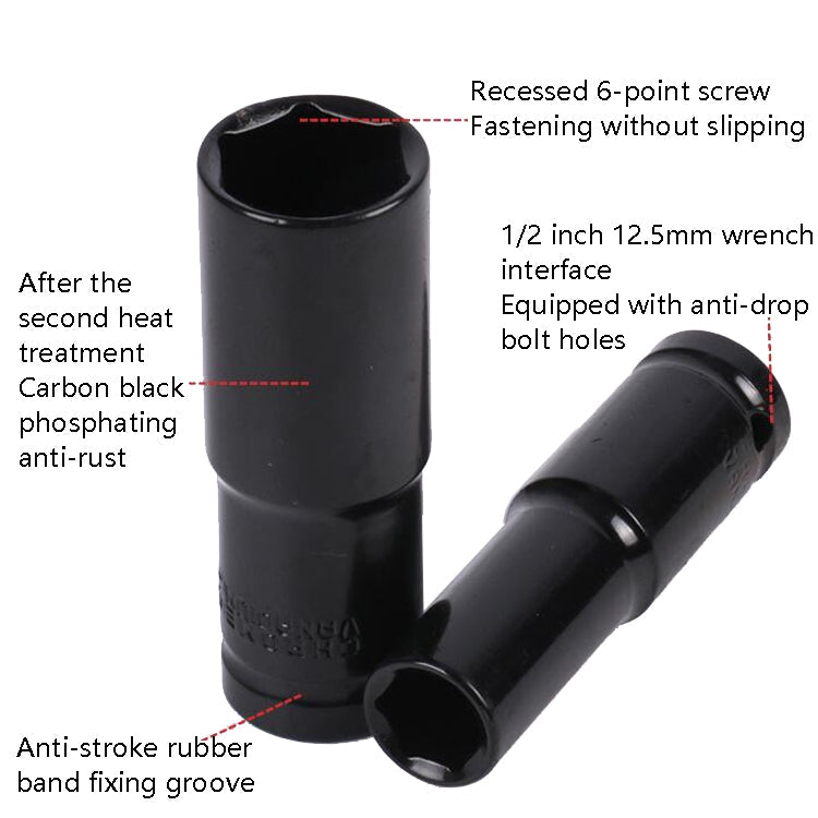 Inside And Outside Hexagon Wrench Auto Repair Wind Cannon Sleeve, Specification: 10 In 1 With Curved Rod