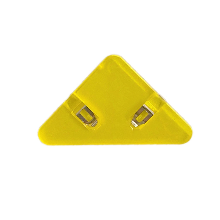 14 PCS Student Test Paper Storage Triangle Book Edge Clip(Transparent Yellow)