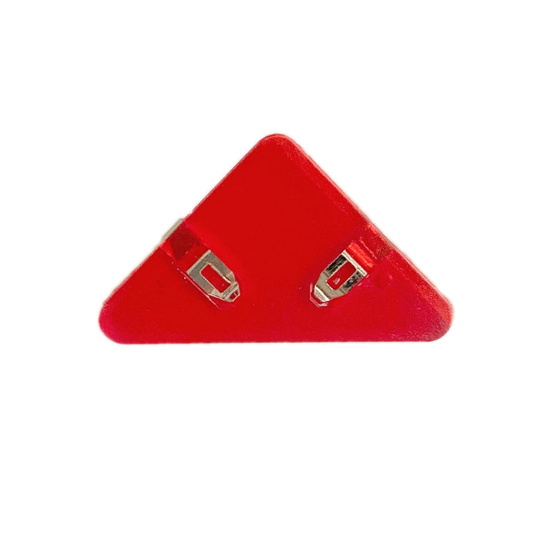 14 PCS Student Test Paper Storage Triangle Book Edge Clip(Transparent Red)