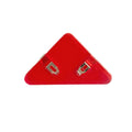14 PCS Student Test Paper Storage Triangle Book Edge Clip(Transparent Red)