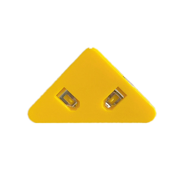 14 PCS Student Test Paper Storage Triangle Book Edge Clip(Solid yellow / triplayer)