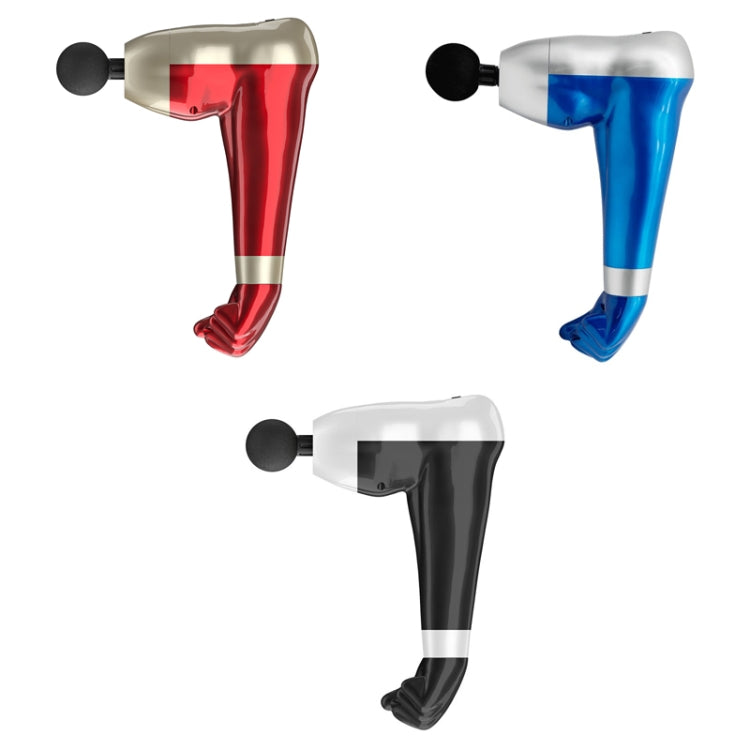 USB Arm Shape Muscle Relaxation Fascia Gun(Blue)