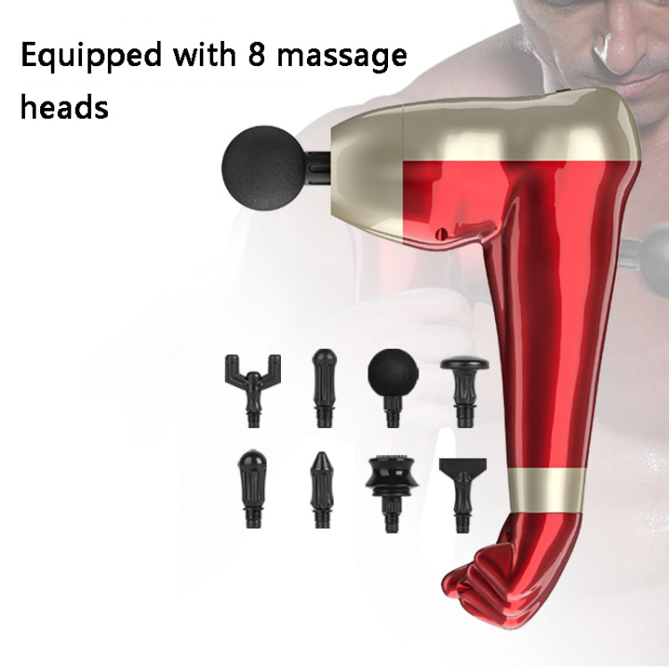 USB Arm Shape Muscle Relaxation Fascia Gun(Blue)
