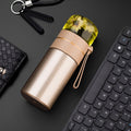 739 316 Stainless Steel Tea Glass Thermos Cup(Gold)