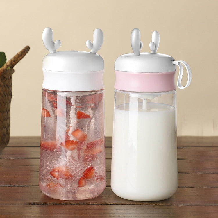 V7 Automatic Electric Stirring Cup Plastic Shake Cup(White)