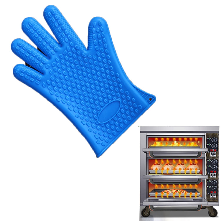 2 PCS Silicone Insulation Baking Oven Microwave Dish Clip Gloves, Colour: Yellow
