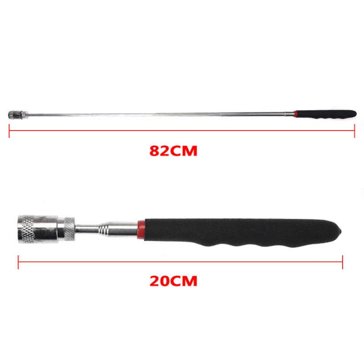 LED Strong Iron Rod Car Metal Fetcher Absorbed Iron Tool(Black)