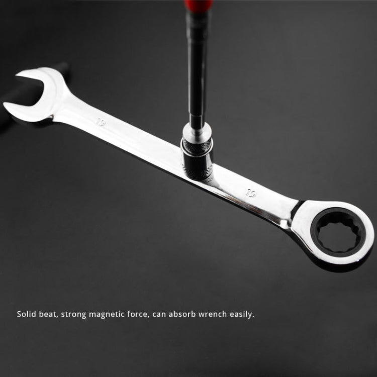 LED Strong Iron Rod Car Metal Fetcher Absorbed Iron Tool(Black)