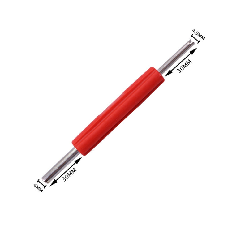 20 PCS Valve Core Wrench Key Car Air Conditioning Wheel Tire Air Mouth Dual-Use Switch Tool(Double Head)