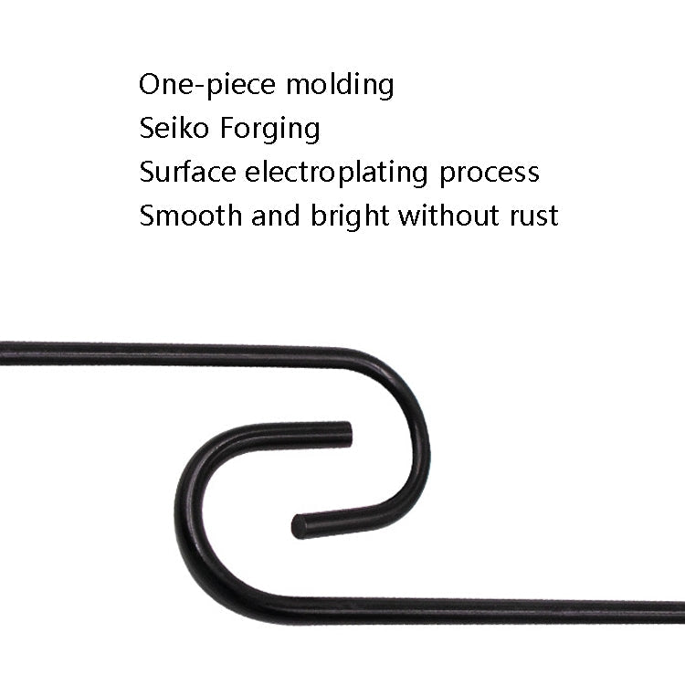 8 PCS S-Type Brake Pump Hanging Hook(Black)