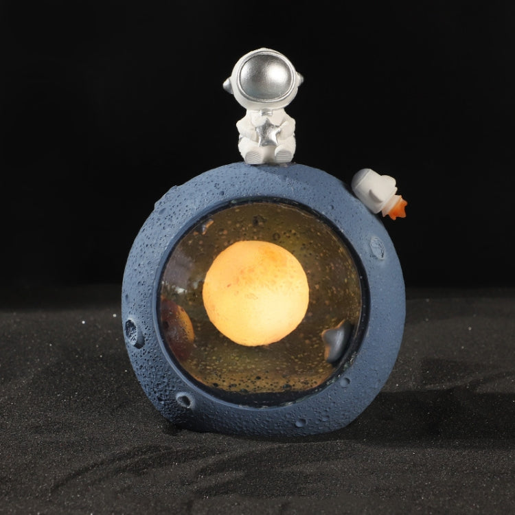 W1153 Resin Planet Night Light Home Decorations, Style: Silver Star