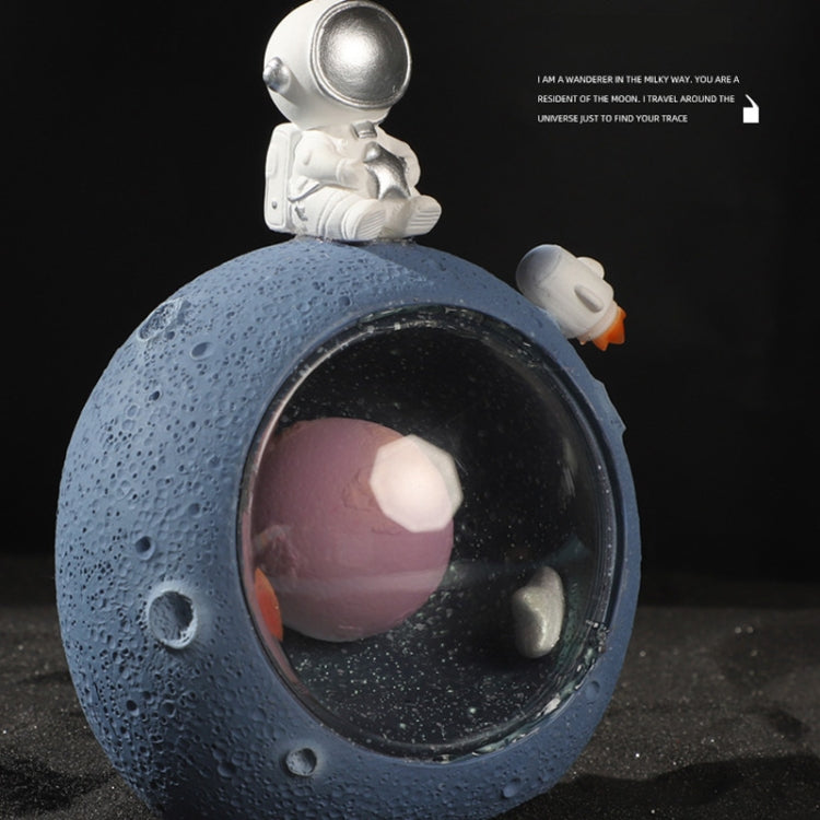 W1153 Resin Planet Night Light Home Decorations, Style: Kitten Astronaut
