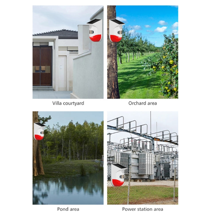 Outdoor IP67 Waterproof Solar Infrared Alarm, Spec: Recording