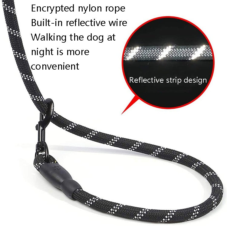 Pet Supplies Reflective Dog Pull Rope, Size: Long 200cm Thick 1.2cm(Sky Blue)