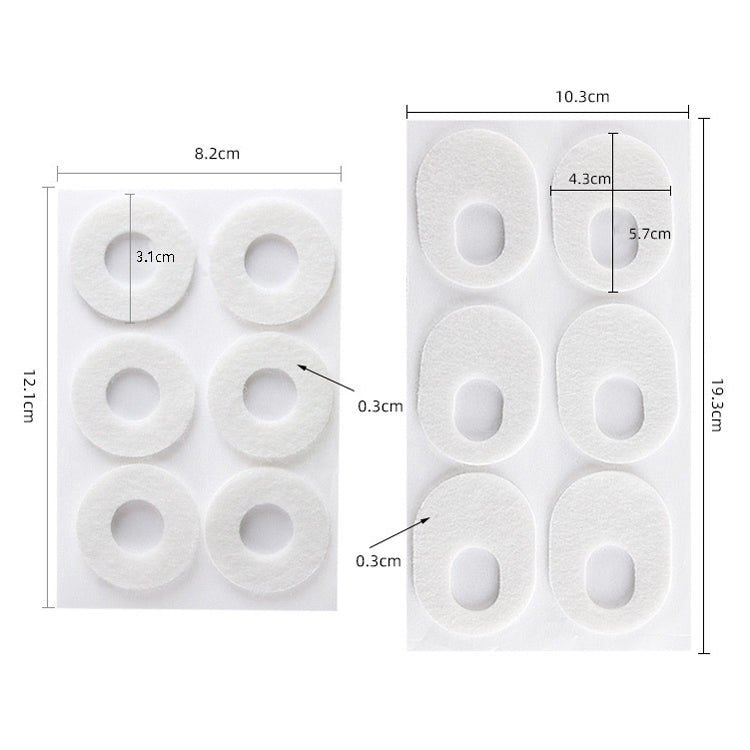 Felt Chicken Eye Stick Foot Pain and Anti-wear Patch(Circular)