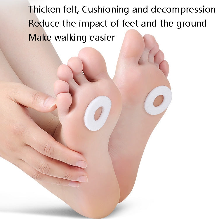 Felt Chicken Eye Stick Foot Pain and Anti-wear Patch(Oval)