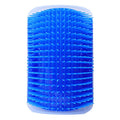 Pet Cat Corner Rub Hair Massage Brush(Blue)