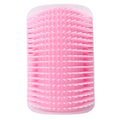 Pet Cat Corner Rub Hair Massage Brush(Pink)