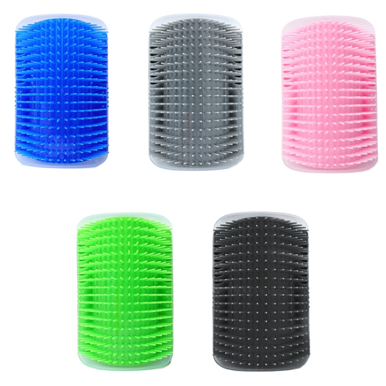 Pet Cat Corner Rub Hair Massage Brush(Black)