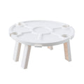 Outdoor Picnic Portable Folding Wine Table(White)
