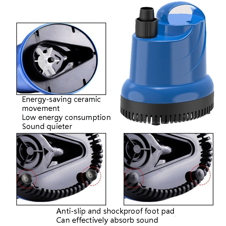 SUNSUN Fish Tank JGP Bottom Suction Water Filter Pump, CN Plug, Specification: 3000L 55W+20mmx2m Water Pipe