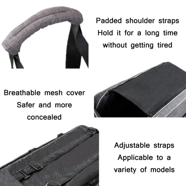Car Central Control Seat Pet Portable Bed Pad, Colour: Square + Gray(42x20x22cm)