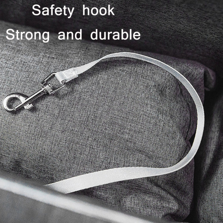 Car Central Control Seat Pet Portable Bed Pad, Colour: Square + Gray(42x20x22cm)