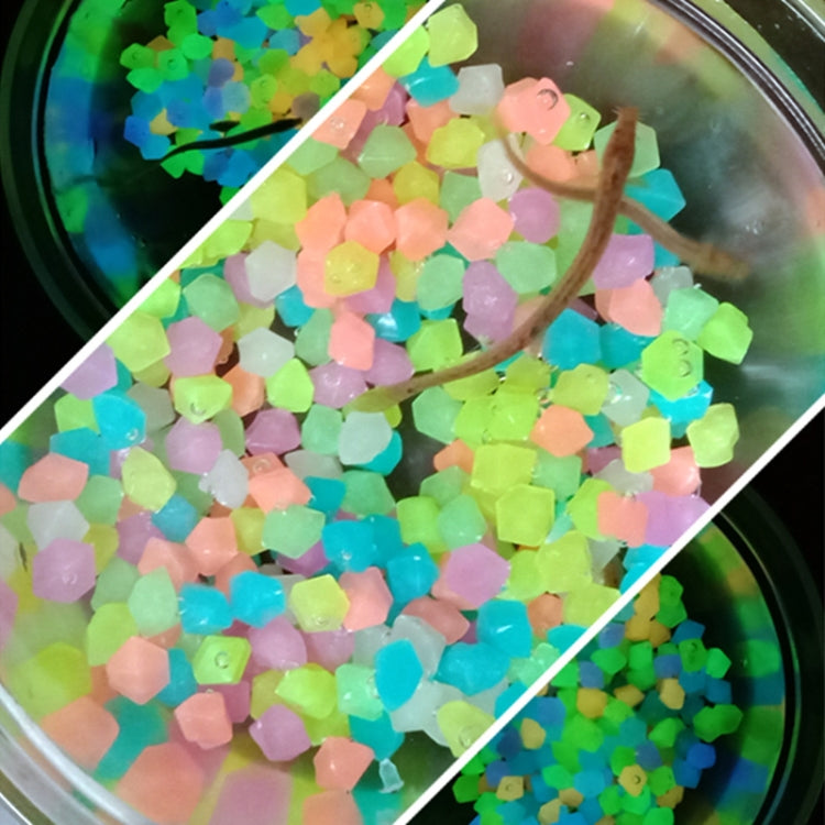Garden Aquarium Landscape Resin Luminous Rhombus Stone(Mixed Color)
