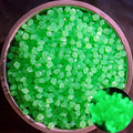 Garden Aquarium Landscape Resin Luminous Rhombus Stone(Cyan)