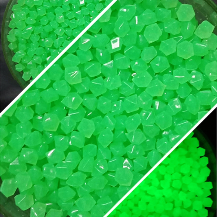 Garden Aquarium Landscape Resin Luminous Rhombus Stone(Cyan)