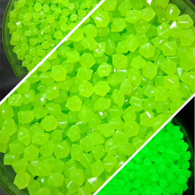 Garden Aquarium Landscape Resin Luminous Rhombus Stone(Green)