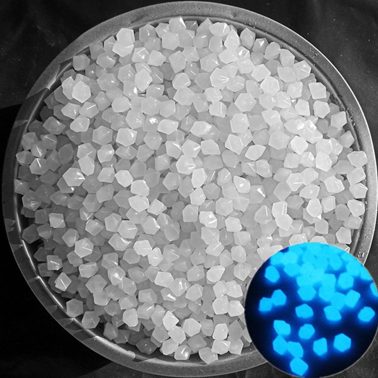 Garden Aquarium Landscape Resin Luminous Rhombus Stone(White)