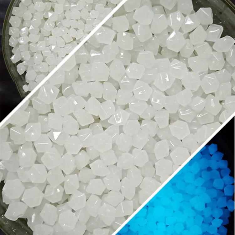 Garden Aquarium Landscape Resin Luminous Rhombus Stone(White)