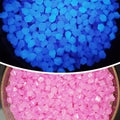 Garden Aquarium Landscape Resin Luminous Rhombus Stone(Purple)