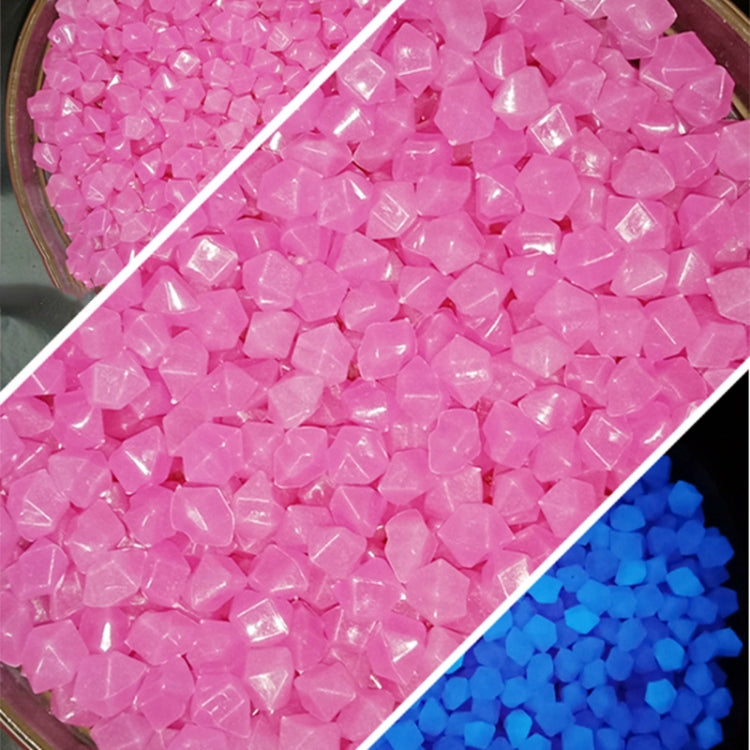 Garden Aquarium Landscape Resin Luminous Rhombus Stone(Purple)