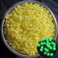 Garden Aquarium Landscape Resin Luminous Rhombus Stone(Yellow)