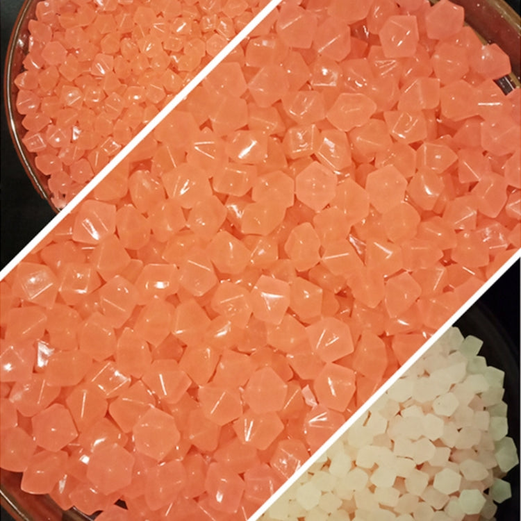 Garden Aquarium Landscape Resin Luminous Rhombus Stone(Red)