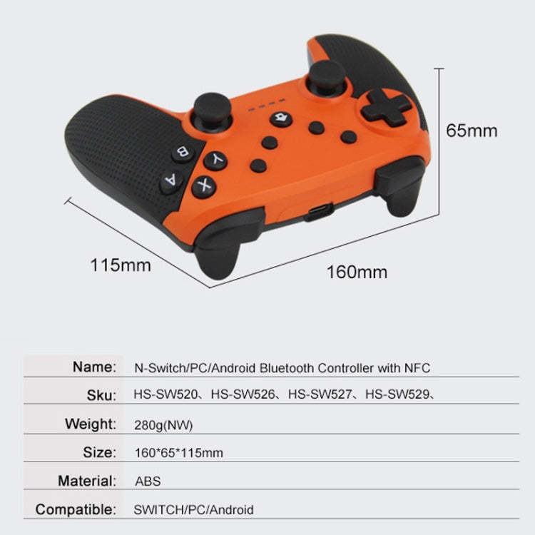 HS-SW520 3 In 1 Gamepad For Switch / PC / Android(Orange)